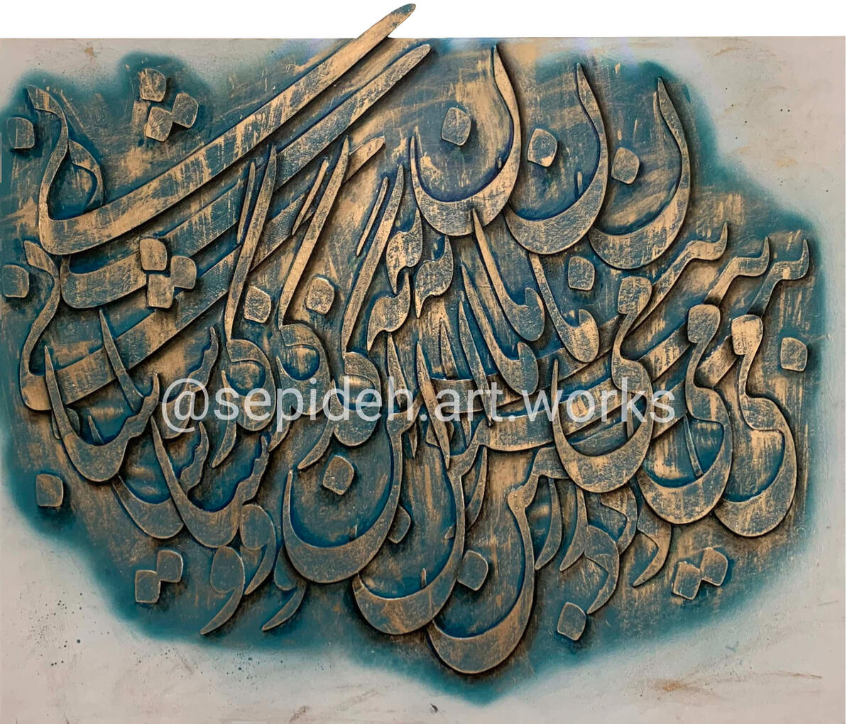 Mixed Media , Bas-relief on Deep Canvas 100x70