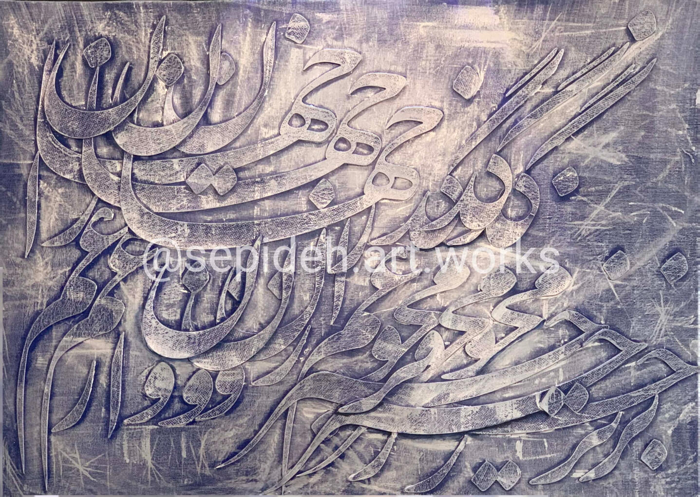 Mixed Media , Bas-relief on Deep Canvas 100x70
